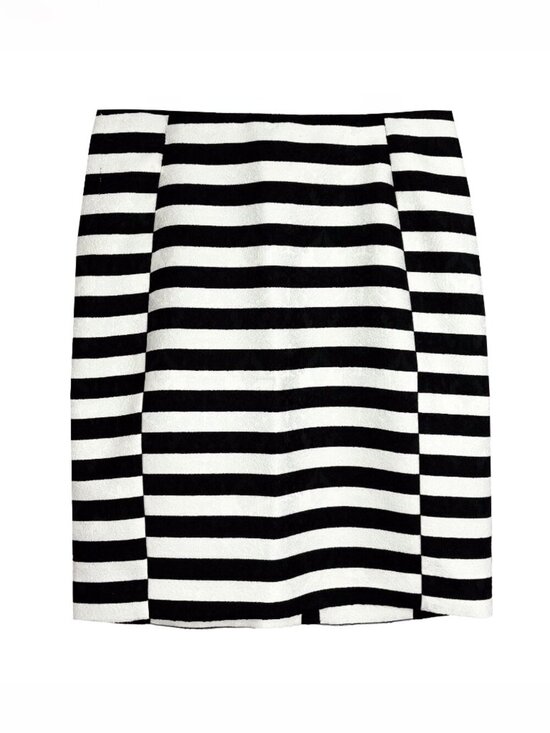 Ann Taylor Dresses & Skirts - Ann Taylor Petite 2P Striped Pencil Skirt Black & White Classic Workwear